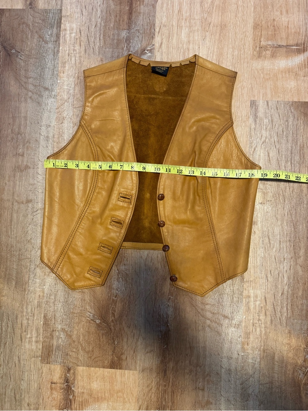 Vintage Leather Vest - Picture 10 of 10